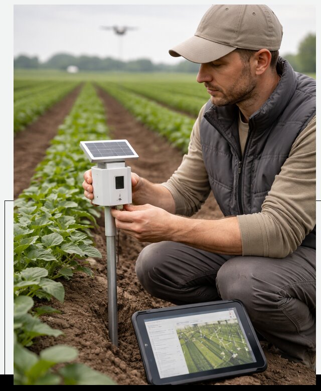 IoT мониторинг сельскохозяйственных полей и контроля в Астрахани